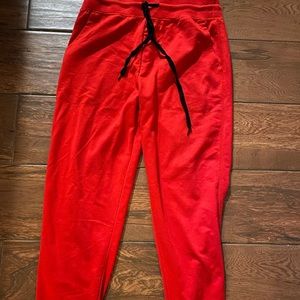 Good condition red joggers